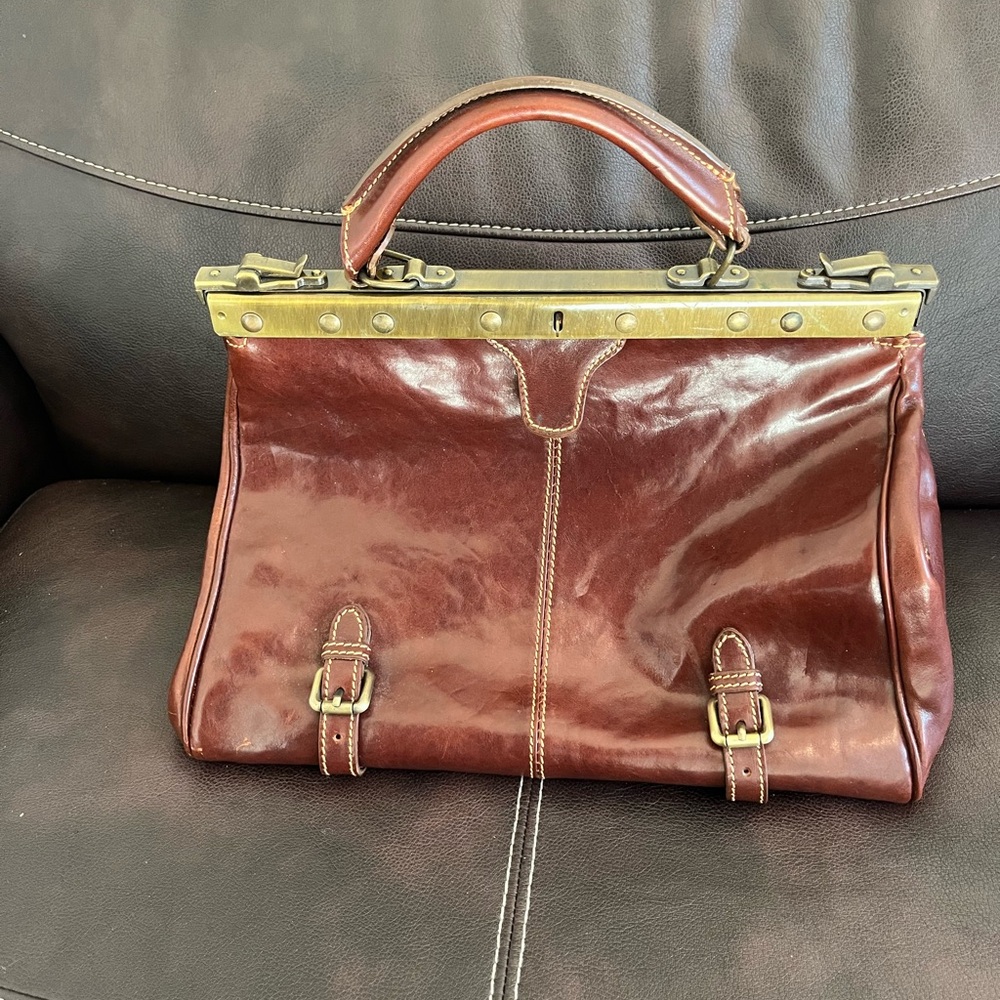 Floto Brown Leather Bag